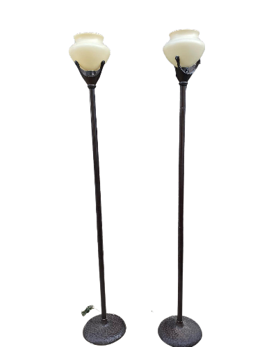 MCM Hammered Floor Lamps