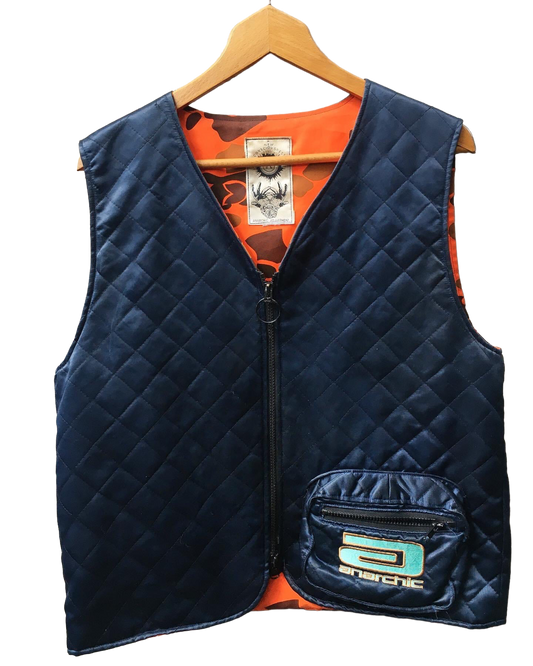 Quilted Satin Vest