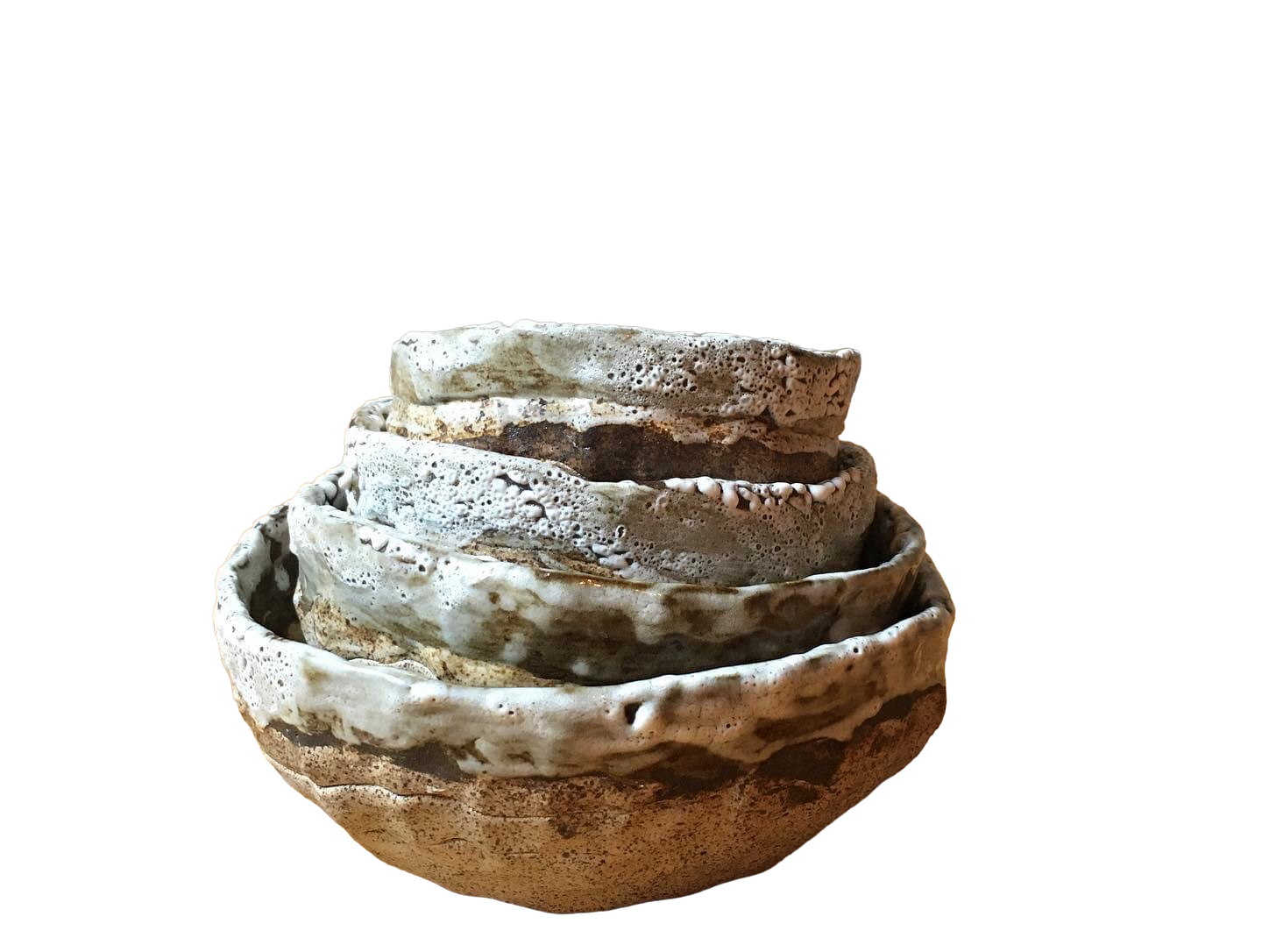 Primitive nesting bowls