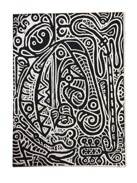 Black and White tribal art